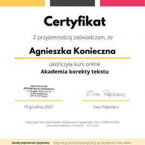 Certyfikat AKT - Agnieszka Konieczna-1